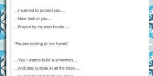 Do you want to build a snow man?