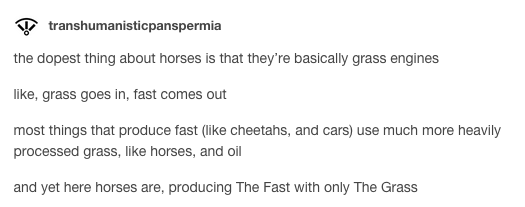 Grass engines.