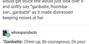 Always respect the robot.