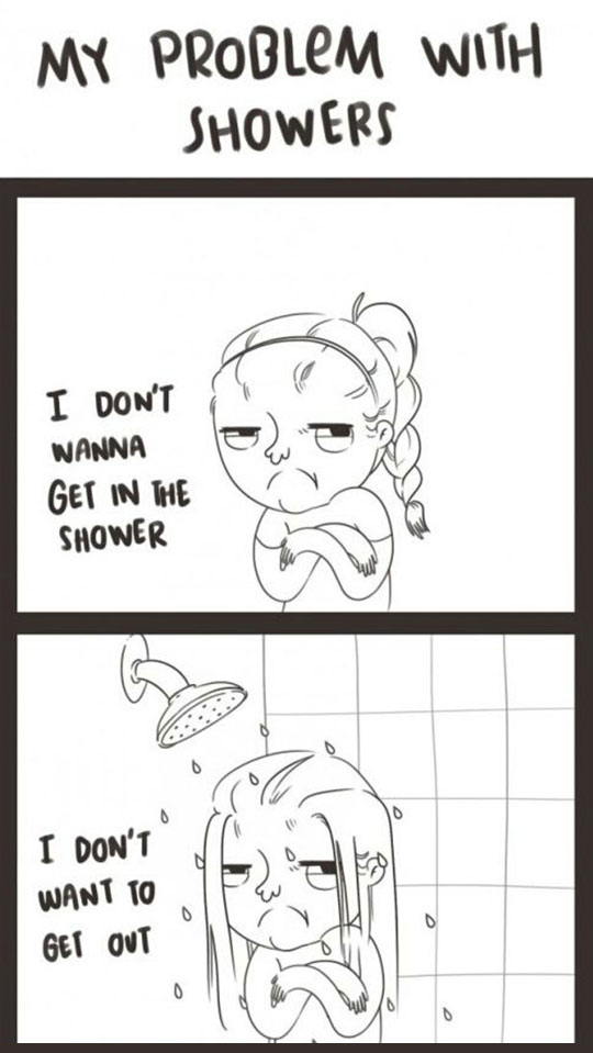 My problem with showers