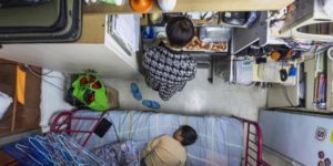 A 60 square foot flat in Hong Kong