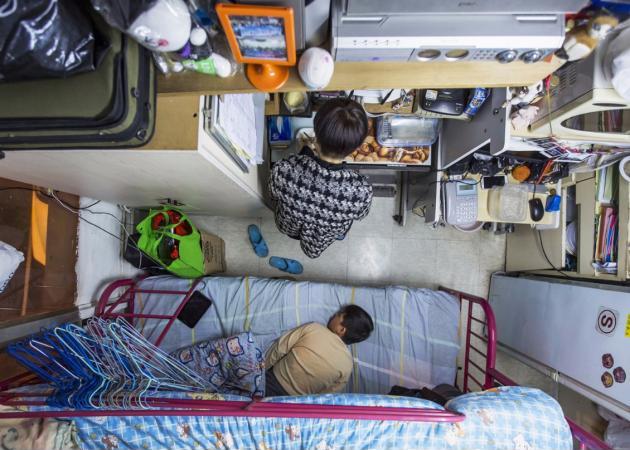 A 60 square foot flat in Hong Kong