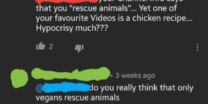 Maybe I rescue animals from terrible recipes…