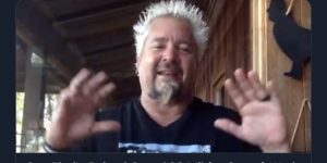 Guy Fieri feeds the people