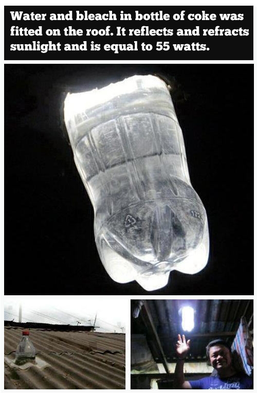 Water bottle lights.