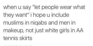 Let people wear what they want