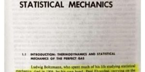 My body is ready for thermodynamics and statistical mechanics…