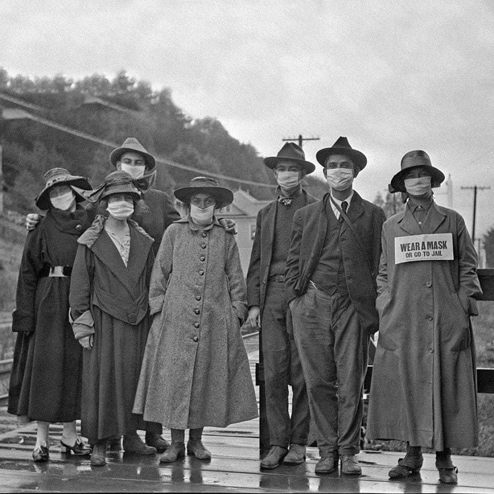 Wear A Mask or Go to Jail, California, circa 1919