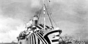 Dazzle camouflage used in WWI