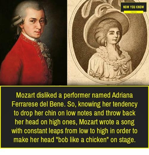 Mozart was a fan of the Long Con