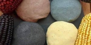 Coloured Corn doughs.