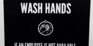 Had to wash my own hands.