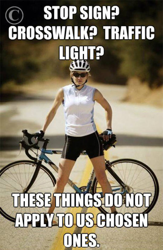 Why I love cyclists