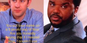 Jim and Darryl attempting to be roommates was great.