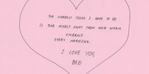To my valentine.