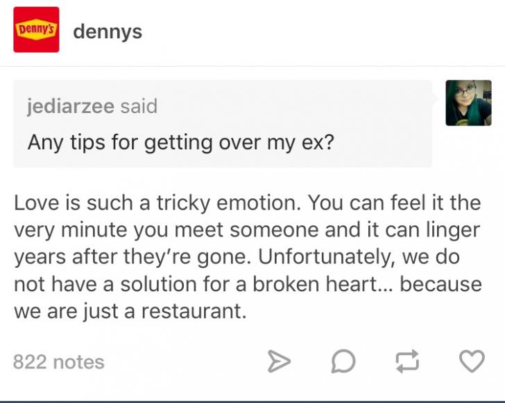 Denny's can't help you.