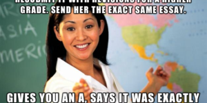 Happened to a friend of mine. Scumbag teacher.