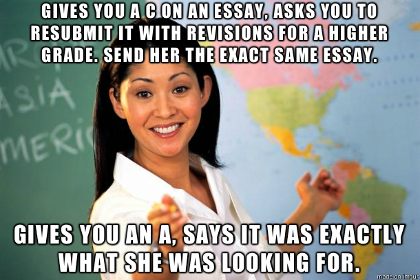 Happened to a friend of mine. Scumbag teacher.