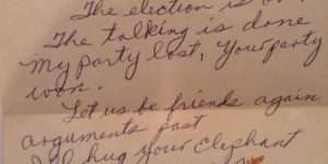 My+grandfather+showed+me+a+note+his+neighbor+wrote+him+when+President+Reagan+won+the+election.