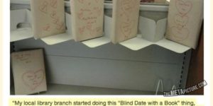Blind date with a book.