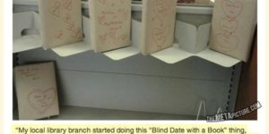 Blind date with a book.