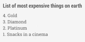 The most expensive things on earth