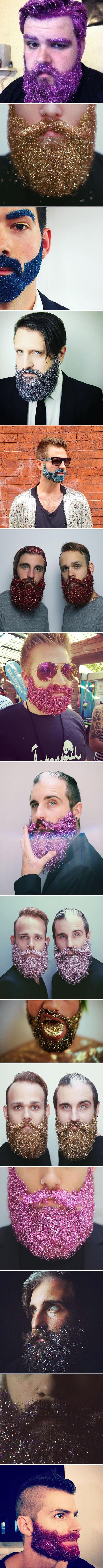 Glitter beards