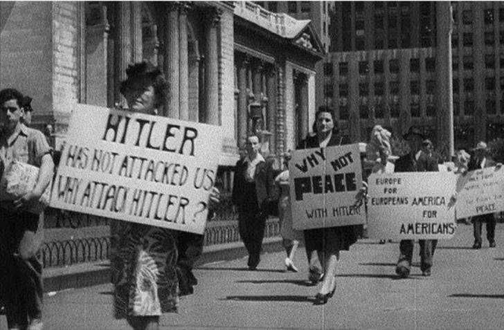 Pro Hitler march in USA before Americans realized he was a bad guy