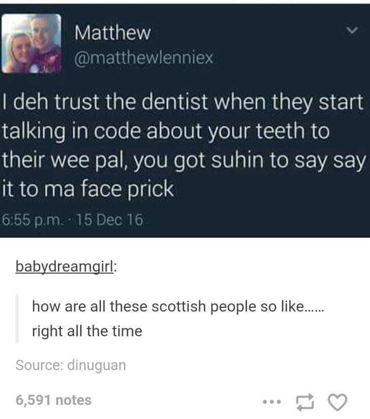 Scottish tweets