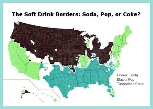 The soft drink borders.