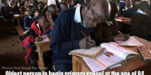 Oldest person to begin primary school