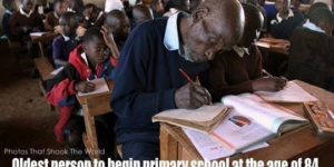 Oldest person to begin primary school
