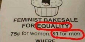 Feminist bakesale, for EQUALITY!