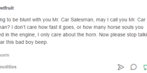 Mr. Car Salesman