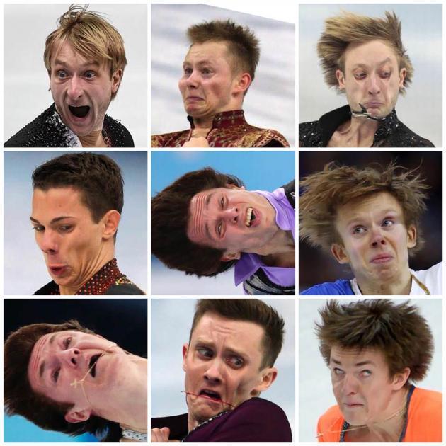 Ice-skate face