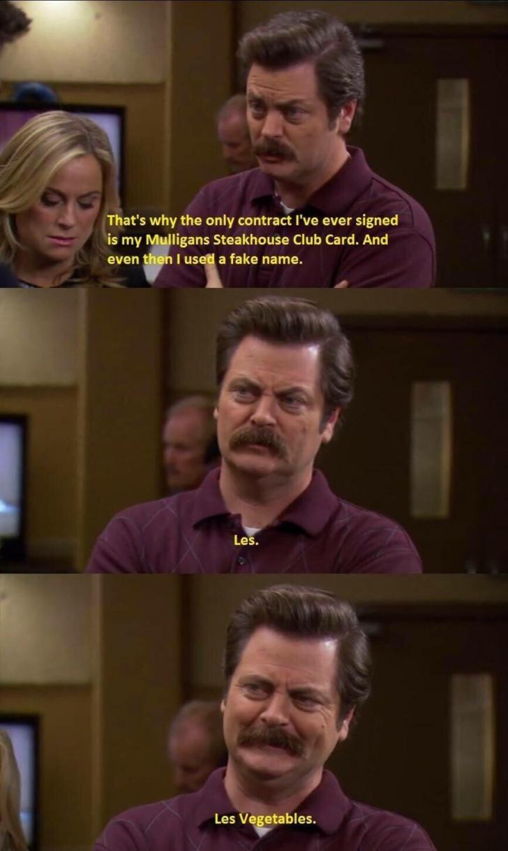 Ron doesn't do contracts.