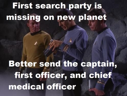 Star Trek logic.