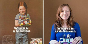 Lego girl – then and now.