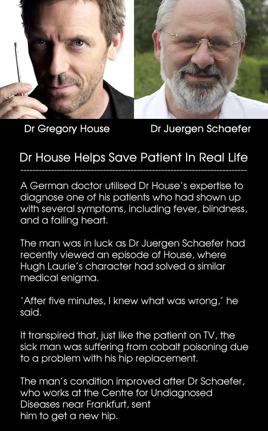 Dr. House saves the day.