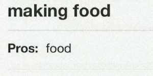 Pros and cons of making food