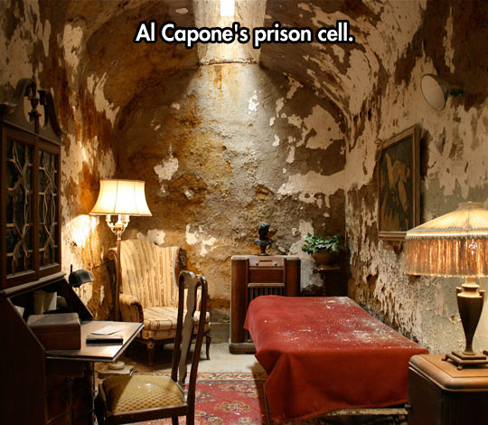Al Capone's prison cell.