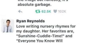 "How to be the most savage dad" a guide written by Ryan Reynolds