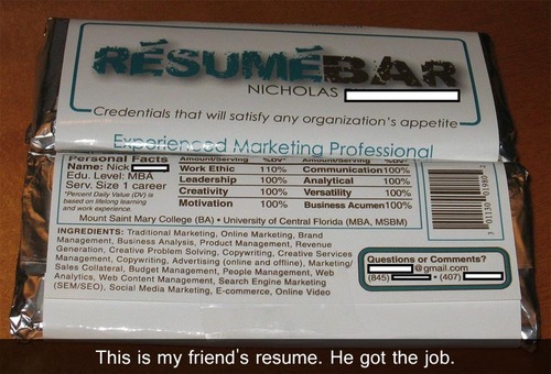 Needless to say... he got the job.