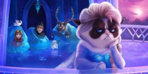 Grumpy Cat’s Frozen heart.