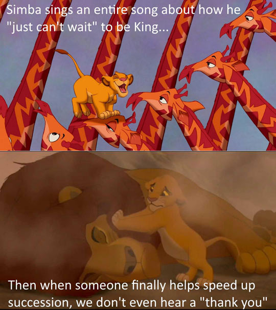 What did he think needed to happen for him to be king?!