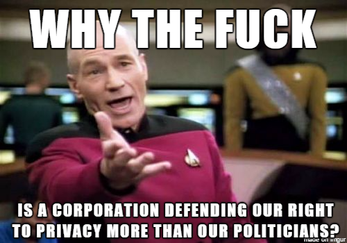With the recent news surrounding Apple and the FBI...