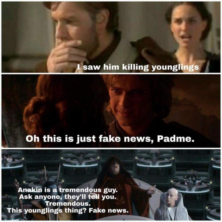 Anakin didn't kill those younglings...