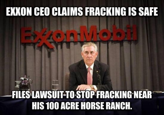 Exxon CEO logic.