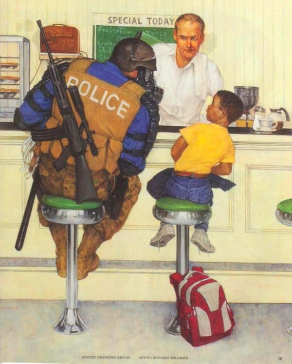 A modern Rockwell painting.