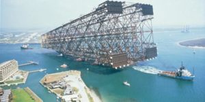 Just an oil platform being taken out to sea…